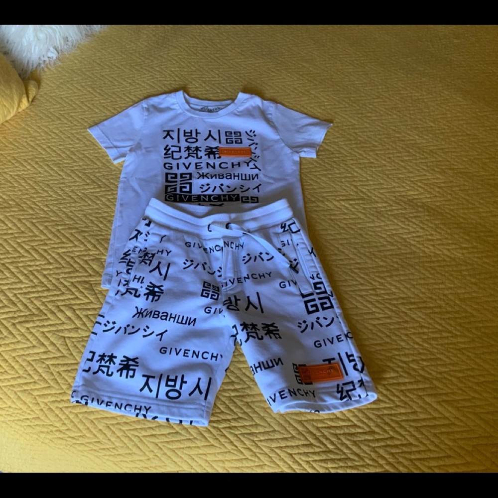 Boys givenchy shorts set